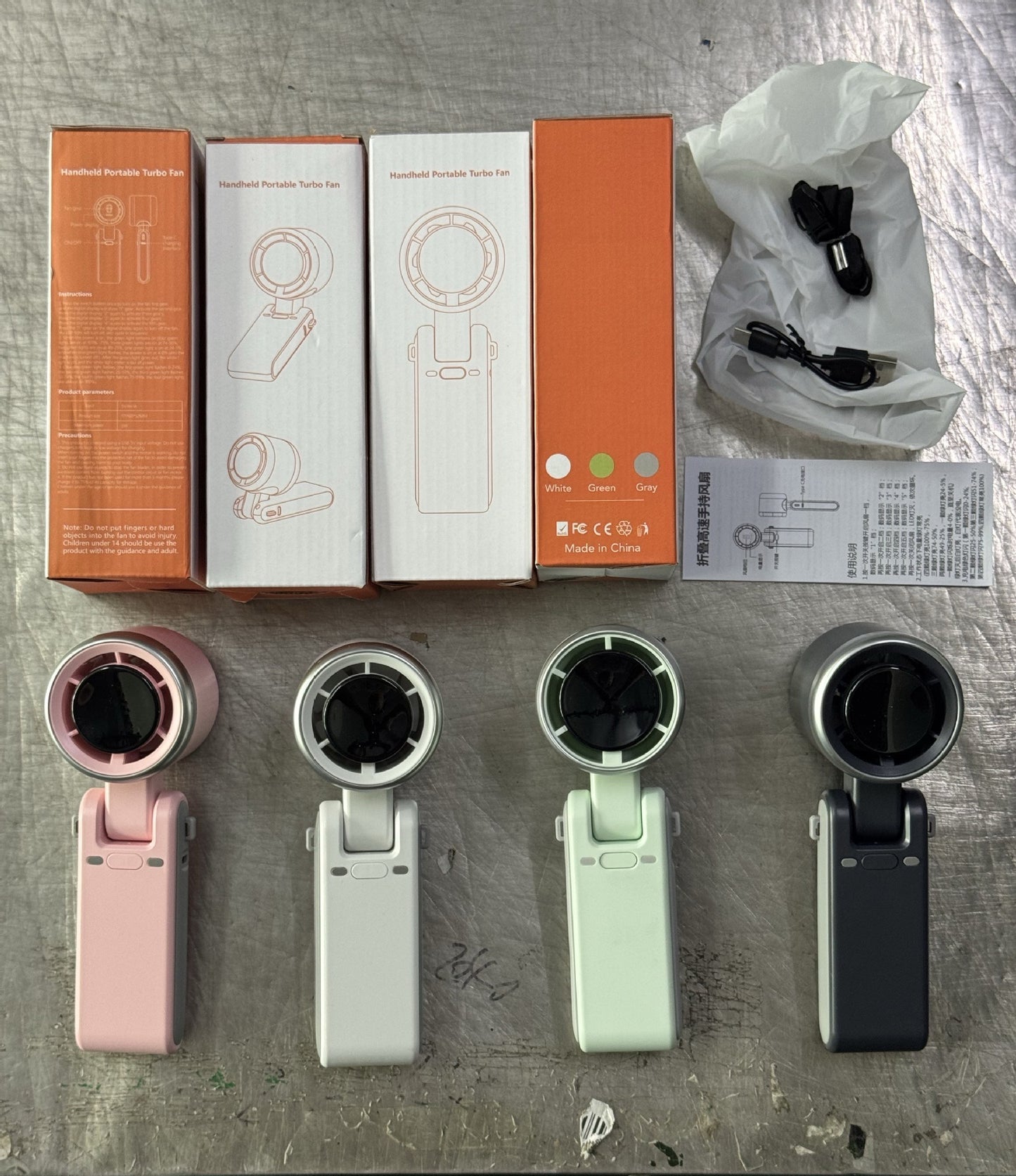 High-Speed Turbocharged Handheld Mini Fan