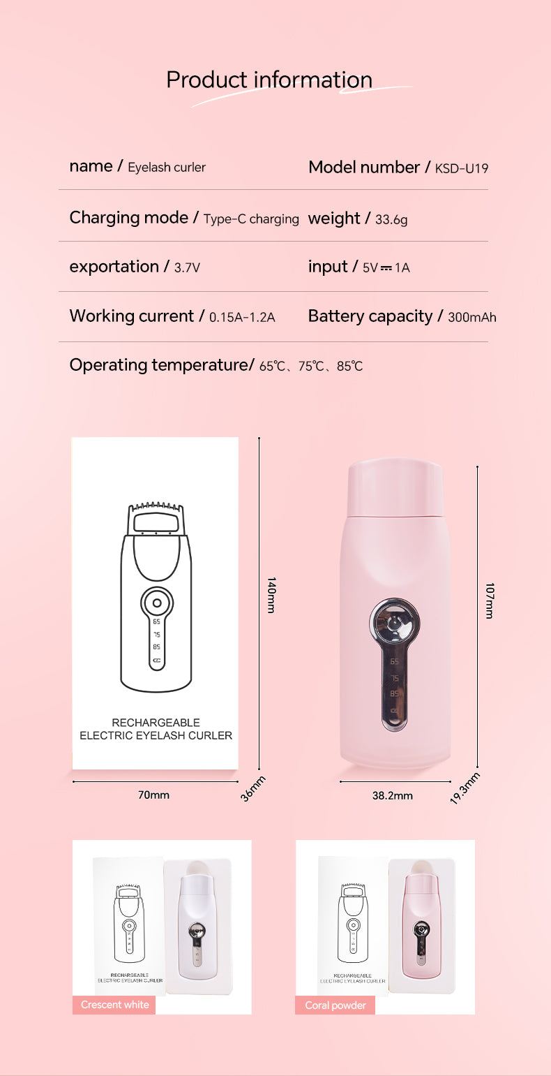 Electric Heated Eyelash Curler 4