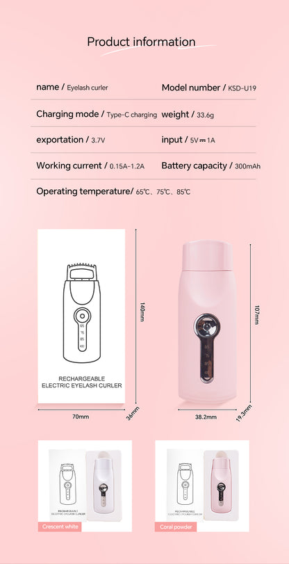 Electric Heated Eyelash Curler 4