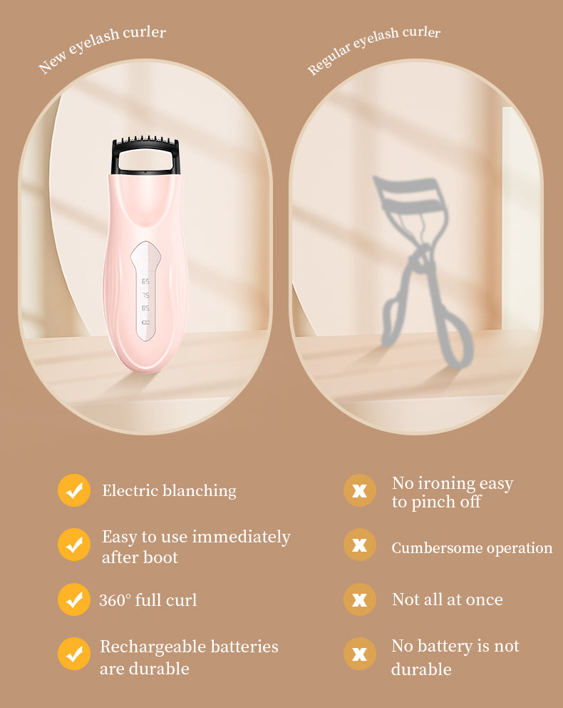 Built-in electric heater for perfect curling Electric Heated Eyelash Curler 2