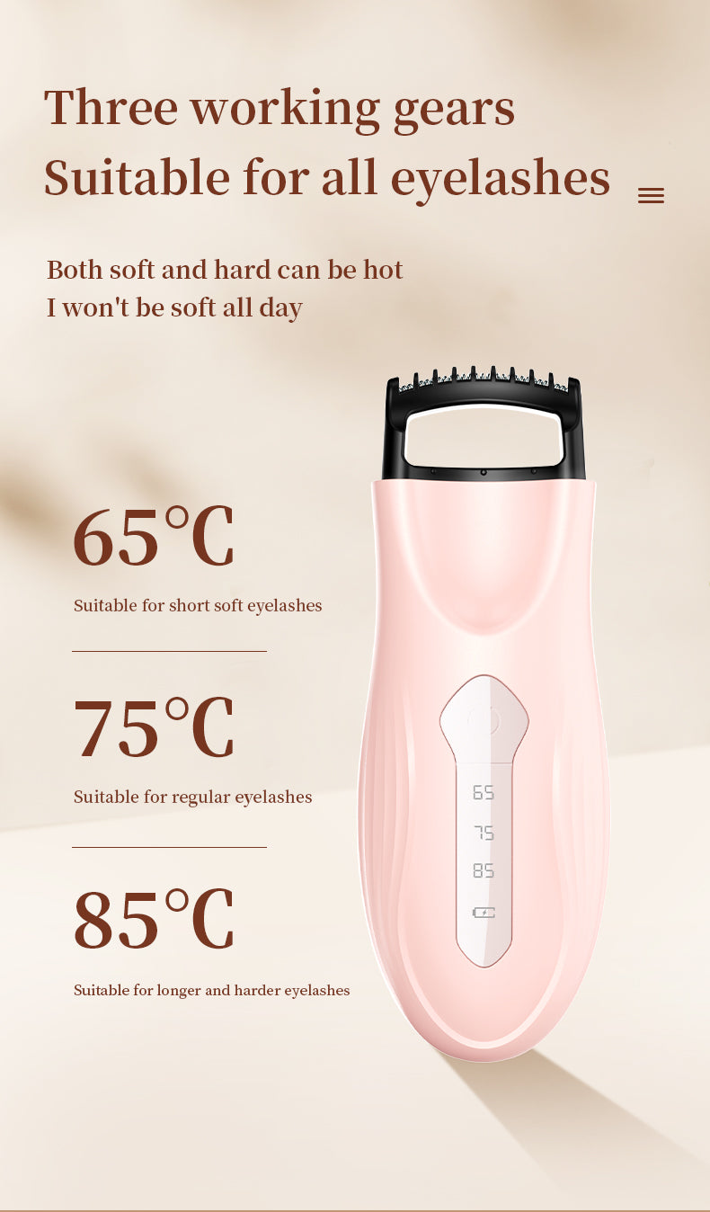 Built-in electric heater for perfect curling Electric Heated Eyelash Curler 2