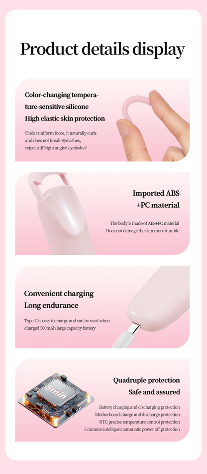 Digital Display Heated Eyelash Curler 2