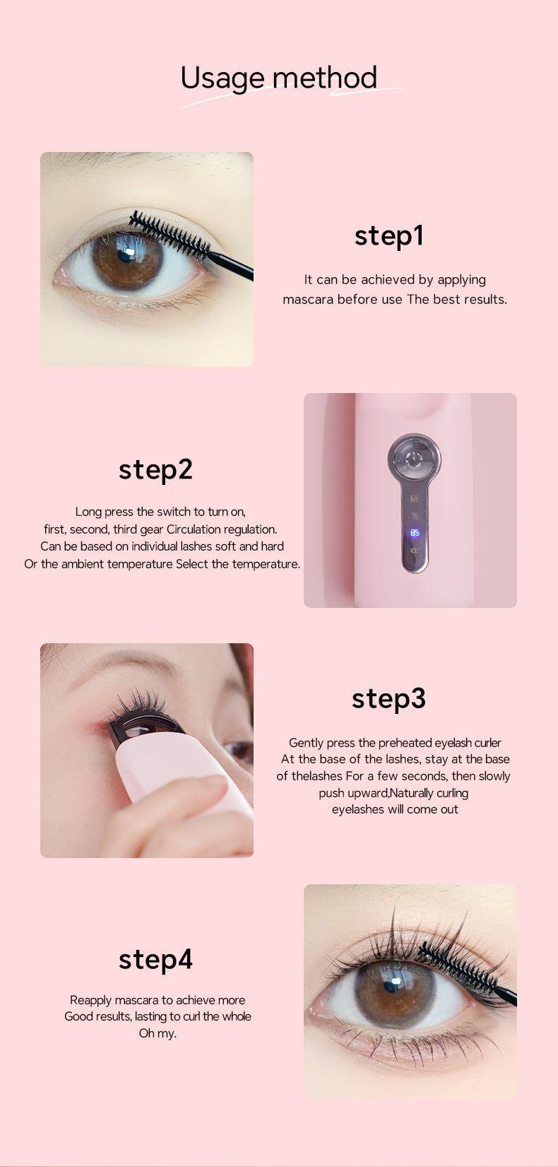 Electric Heated Eyelash Curler 4