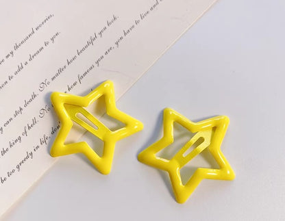3CM 100Pcs Cute Star Bangs Clips, Fashion Hair Accessories