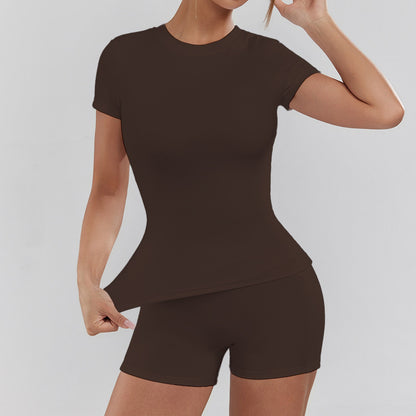 Women's Yoga Solid Color Set