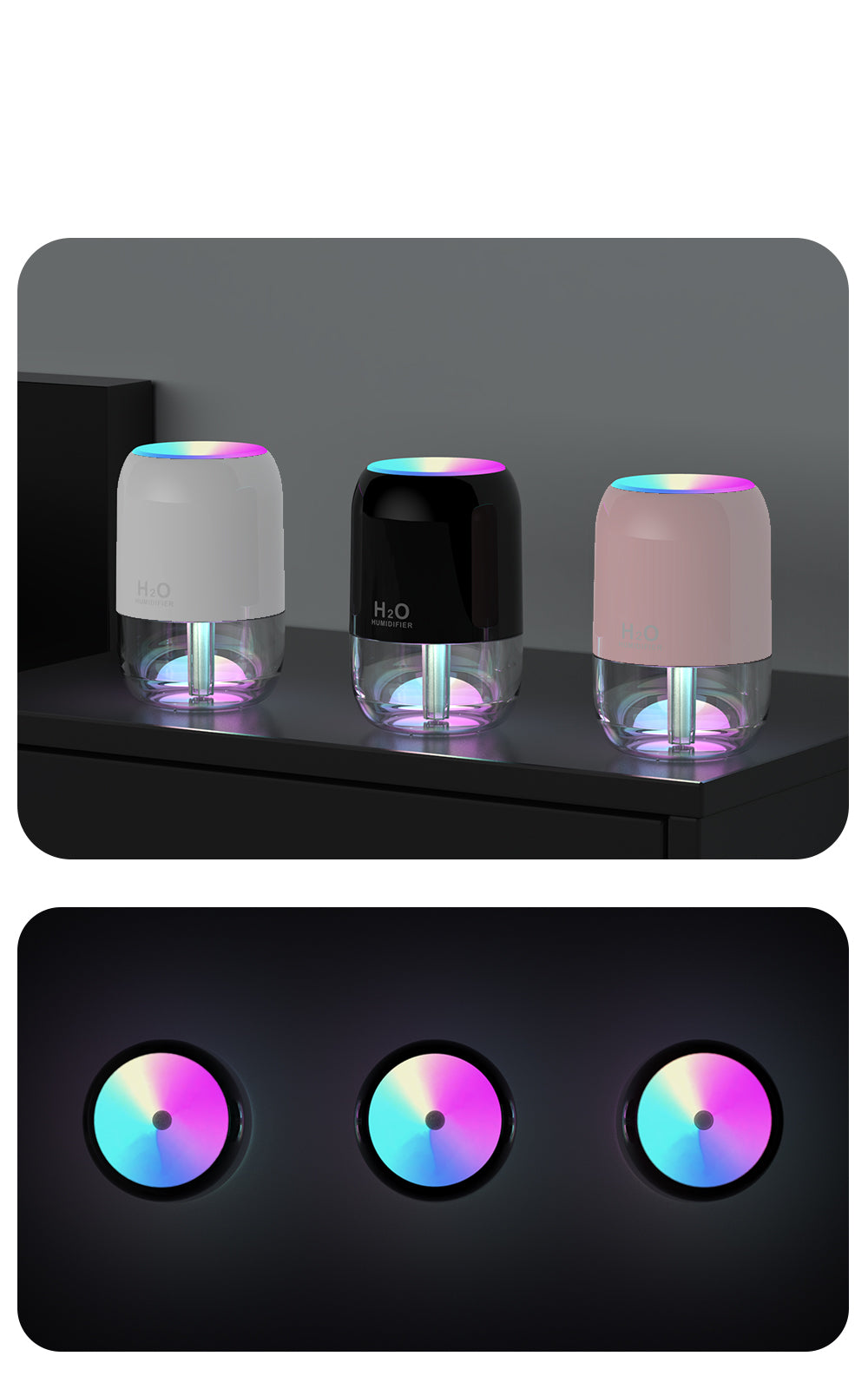 New Arrival Mini Humidifier for Home & Bedroom