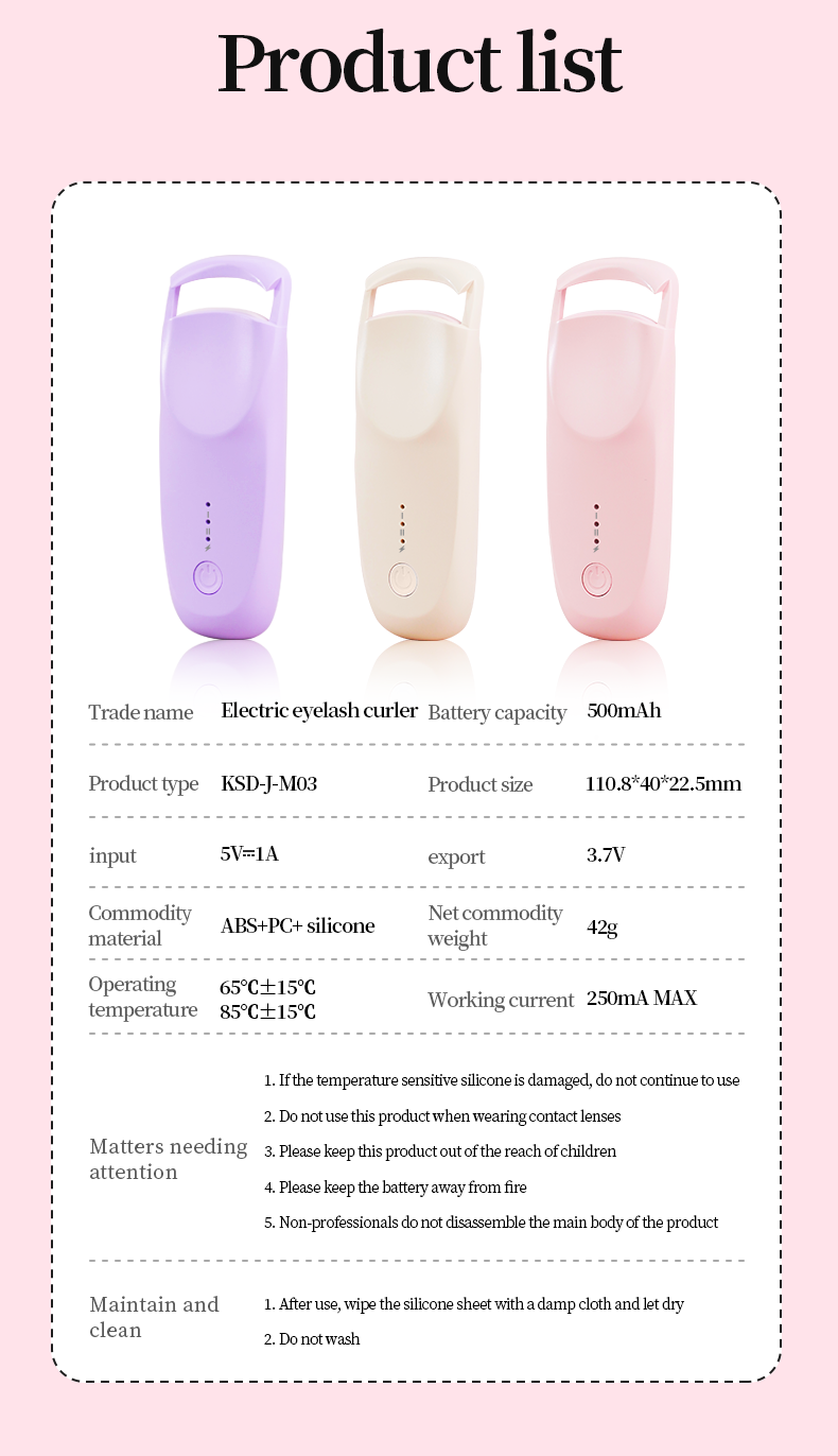 Digital Display Heated Eyelash Curler 2