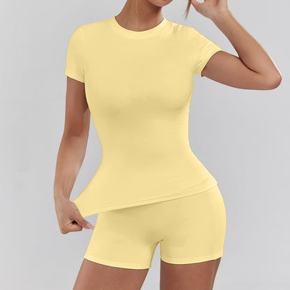 Women's Yoga Solid Color Set