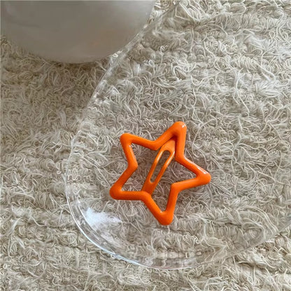 3CM 100Pcs Cute Star Bangs Clips, Fashion Hair Accessories