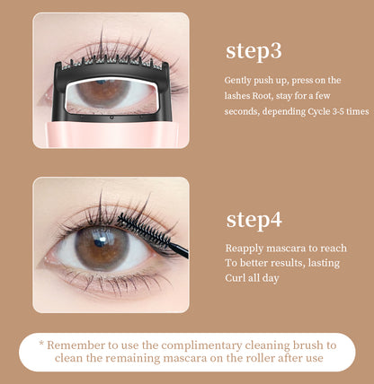 Built-in electric heater for perfect curling Electric Heated Eyelash Curler 2