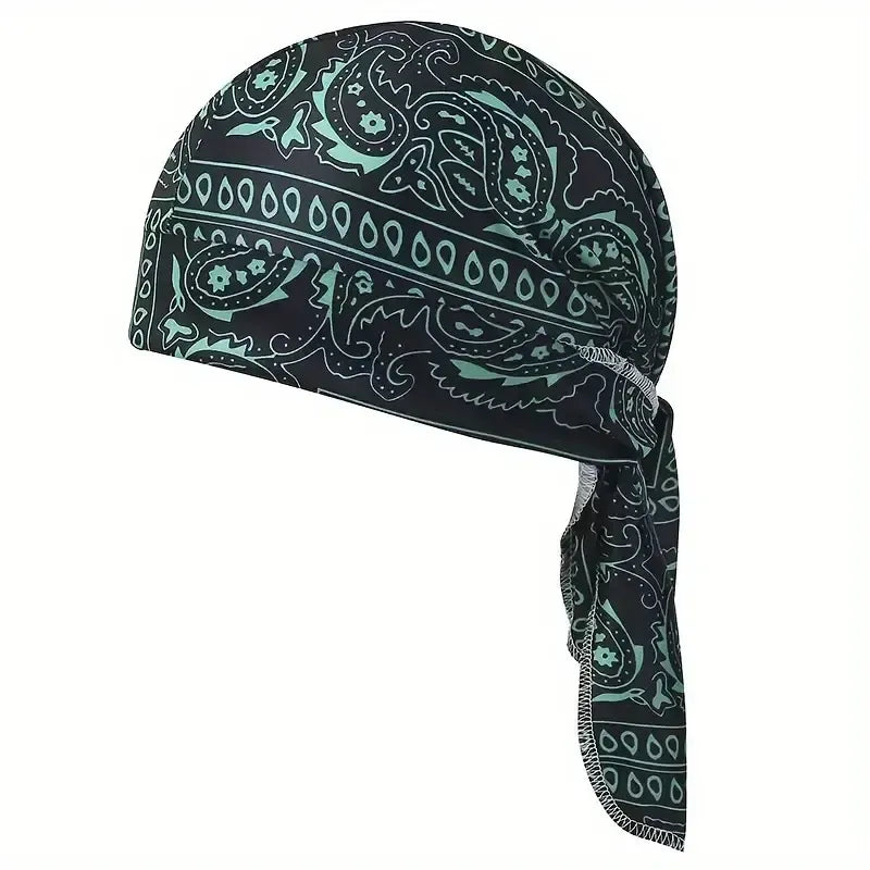 【Summervibes】Cooling Headscarf Cap Set, Motorcycle Pirate Head Wrap Safety Helmet Liner, Elastic Fit Hand Washable Multifunctional Outdoor Headwear for Athletes & Outdoor Enthusiasts