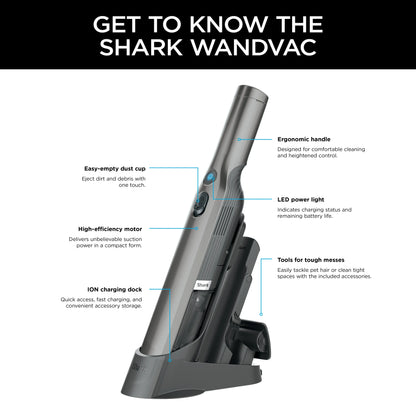 Shark WANDVAC Lightweight Cordless Hand Vacuum - WV201