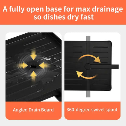 Foldable Over Sink Dish Drying Rack