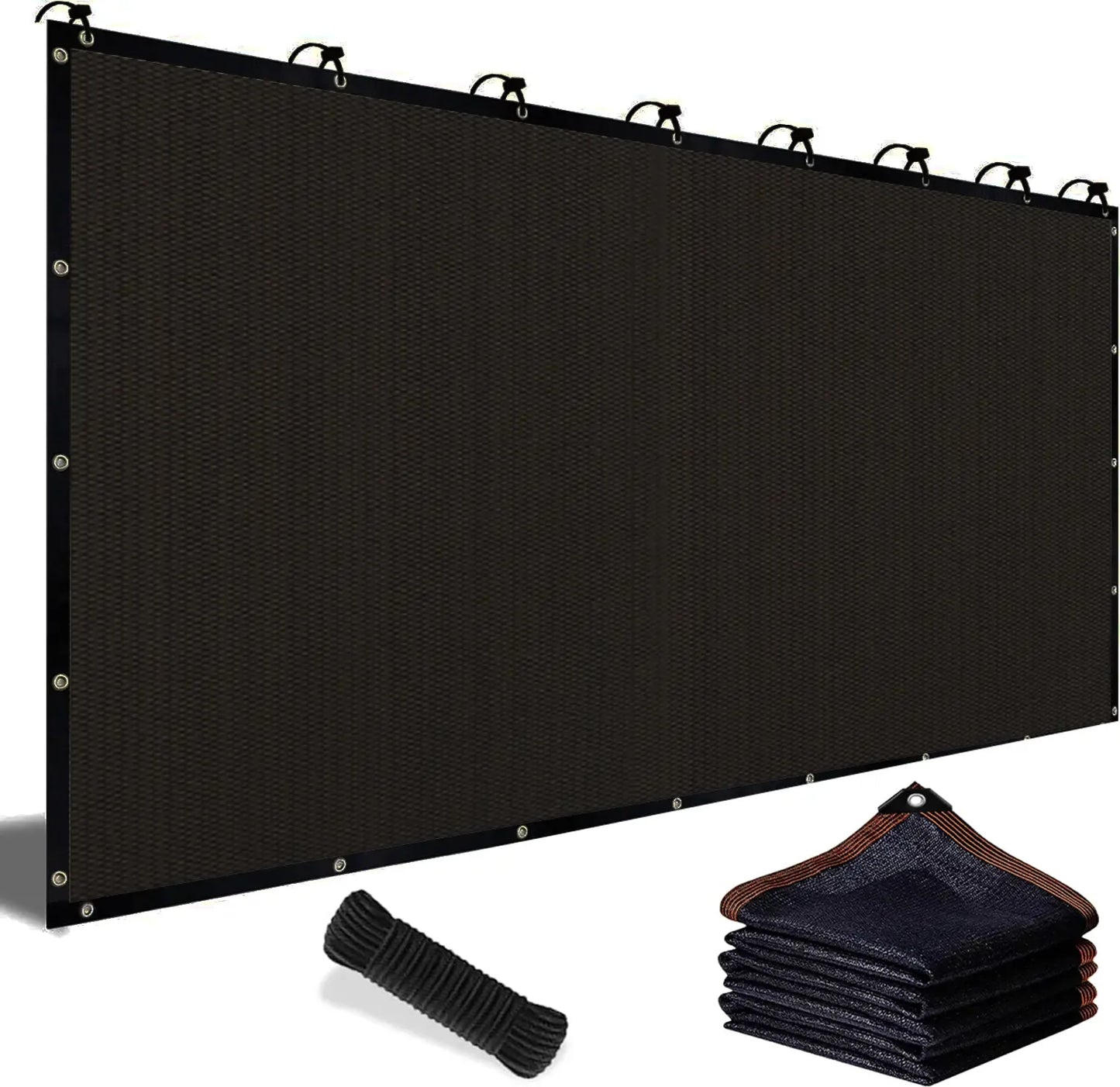 90% Blackout Cloth (Black) - 10 x 13ft UV-Resistant Shade Net