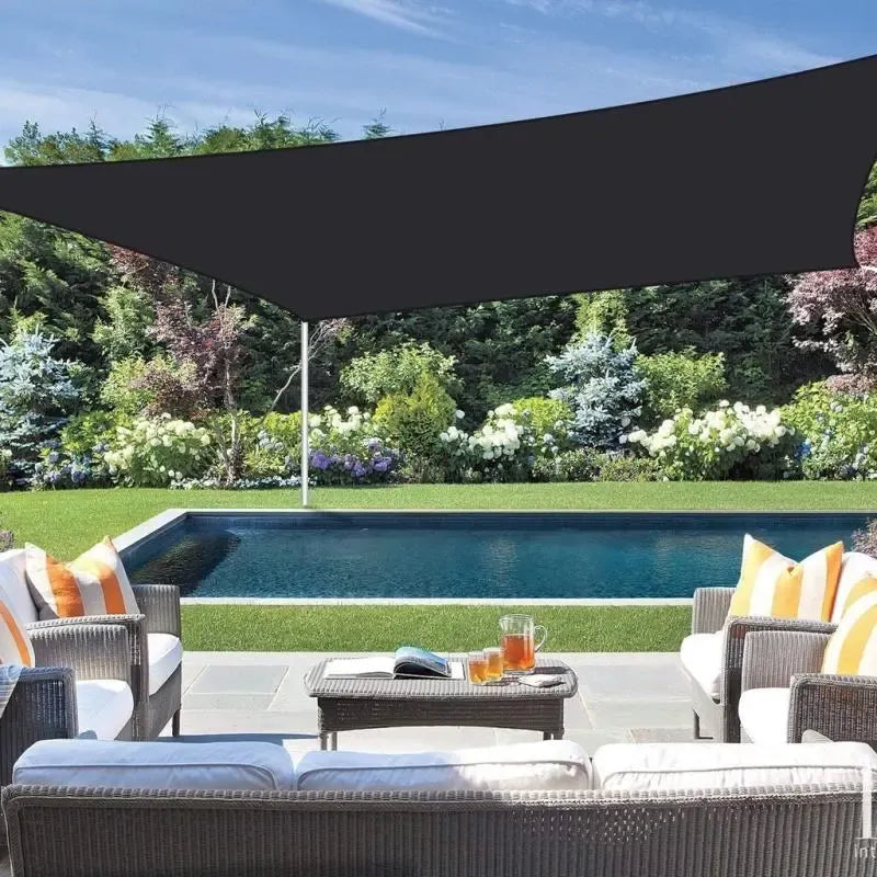 90% Blackout Cloth (Black) - 10 x 13ft UV-Resistant Shade Net