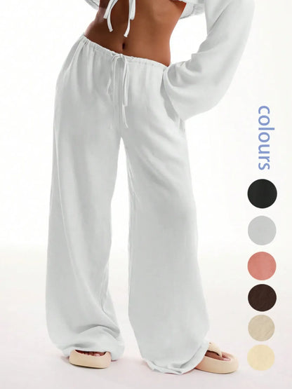 Women's Solid Basic Pocket Pants