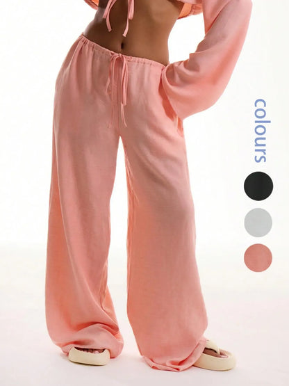 Women's Solid Basic Pocket Pants