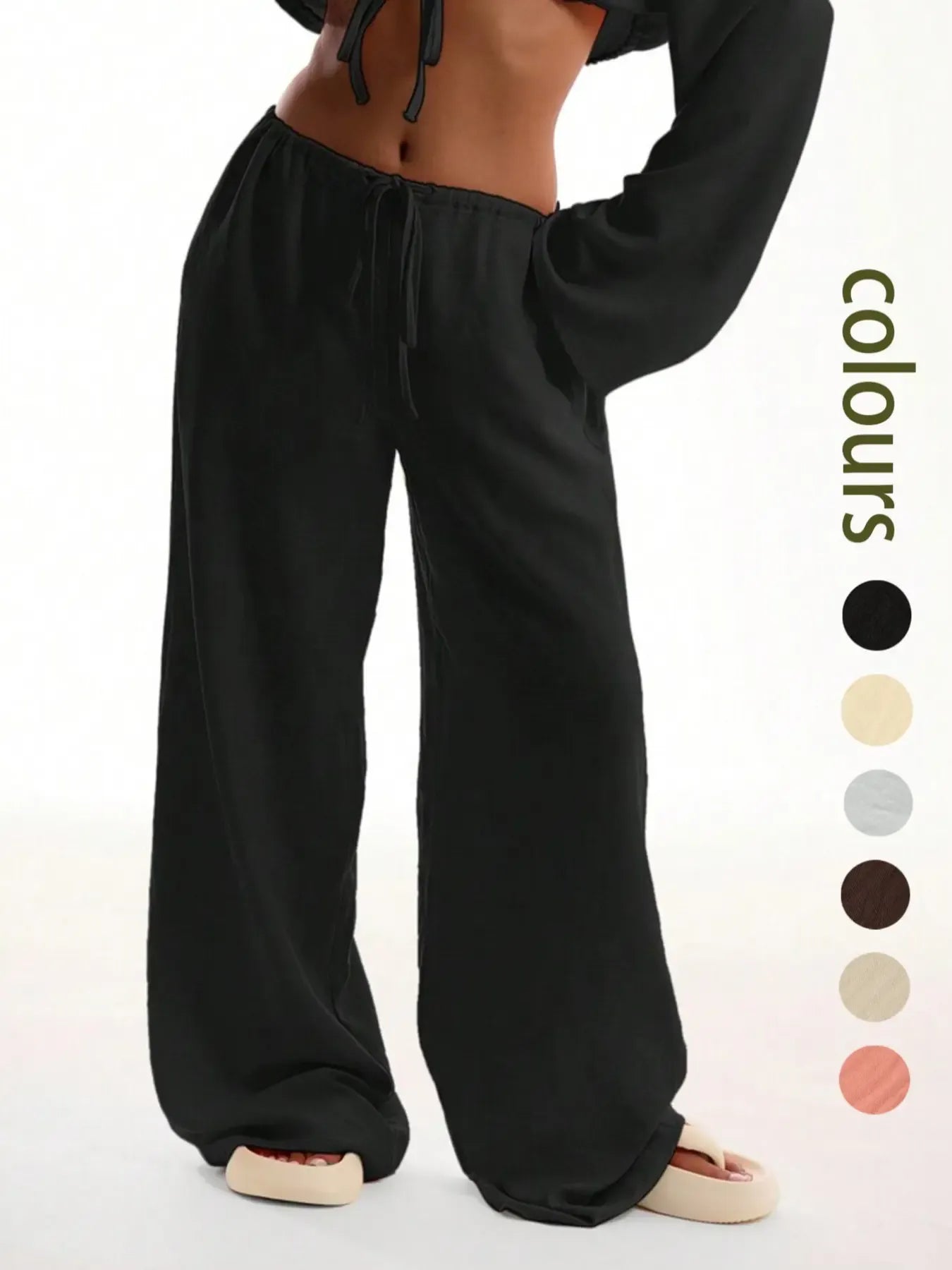 Women's Solid Basic Pocket Pants