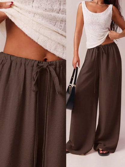 Women's Solid Basic Pocket Pants