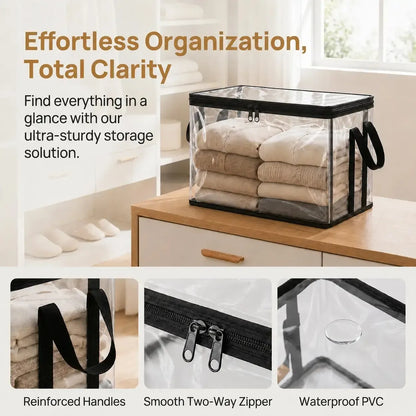 Large Clear Thick Plastic Storage Box