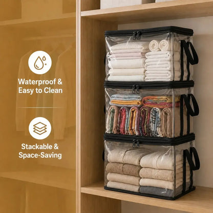 Large Clear Thick Plastic Storage Box