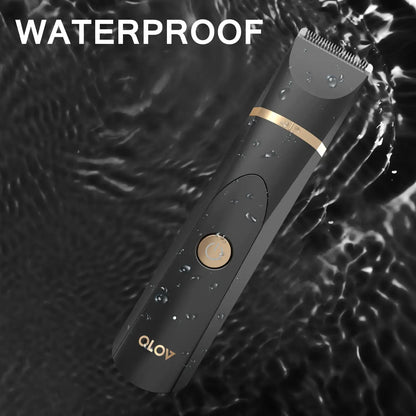 Anti-Nick Body & Ball Trimmer - Safe Ceramic Blade Groomer for Men