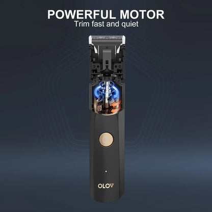 Anti-Nick Body & Ball Trimmer - Safe Ceramic Blade Groomer for Men