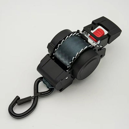 Retractable Ratchet Straps- Medium Duty Self Retracting Tie Down Straps for Truck, Cargo Trailer