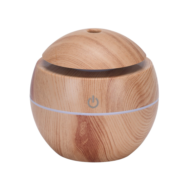 Wood Grain Mini Humidifier, Portable Compact Design for Home Bedroom