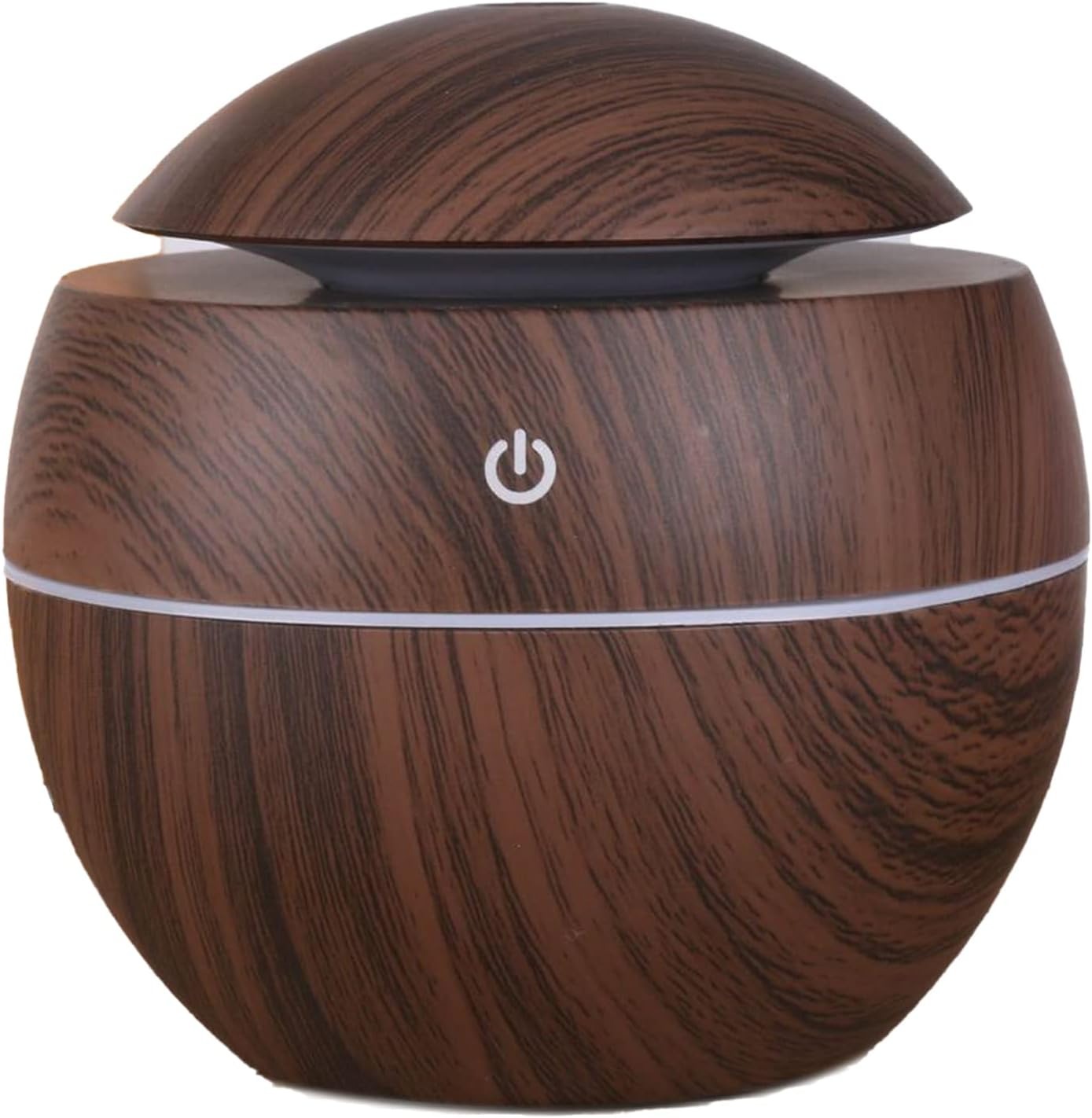 Wood Grain Mini Humidifier, Portable Compact Design for Home Bedroom