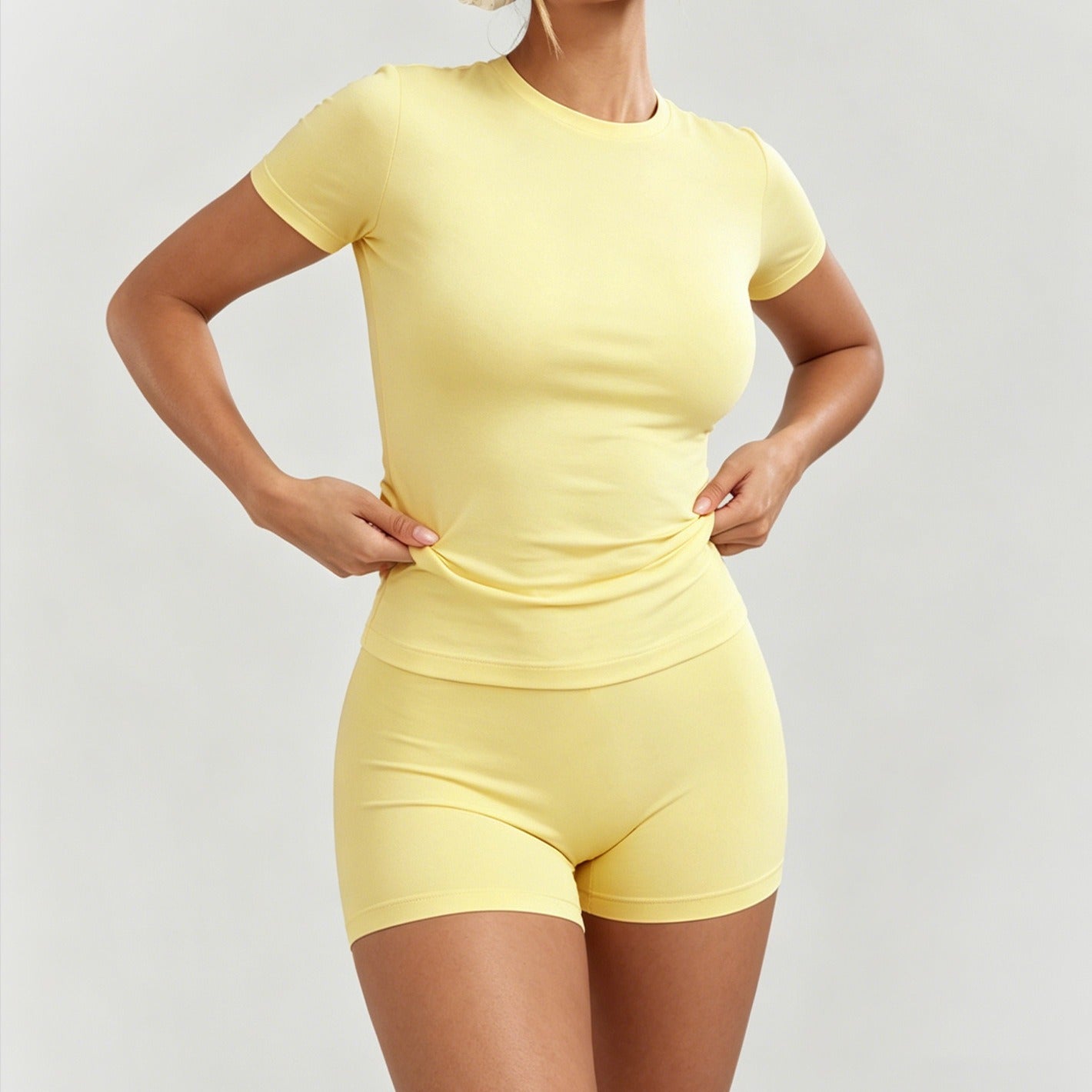 Women's Yoga Solid Color Set