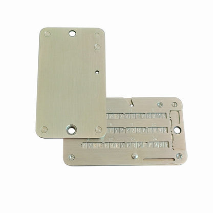 BIP39 Stainless Steel Mnemonic Seed Plate 12/24 Words