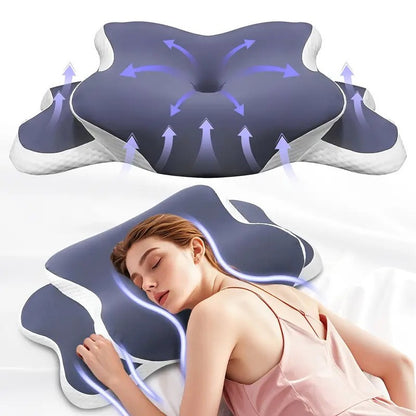 Double-Sided Contoured Neck Pillow