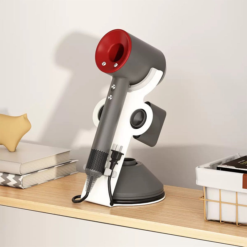 Freestanding No-Drill Hair Dryer Stand