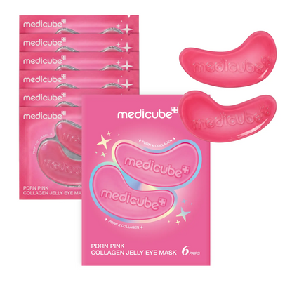 Pink Collagen Jelly Eye Mask | Hydrogel Eye Patches with PDRN