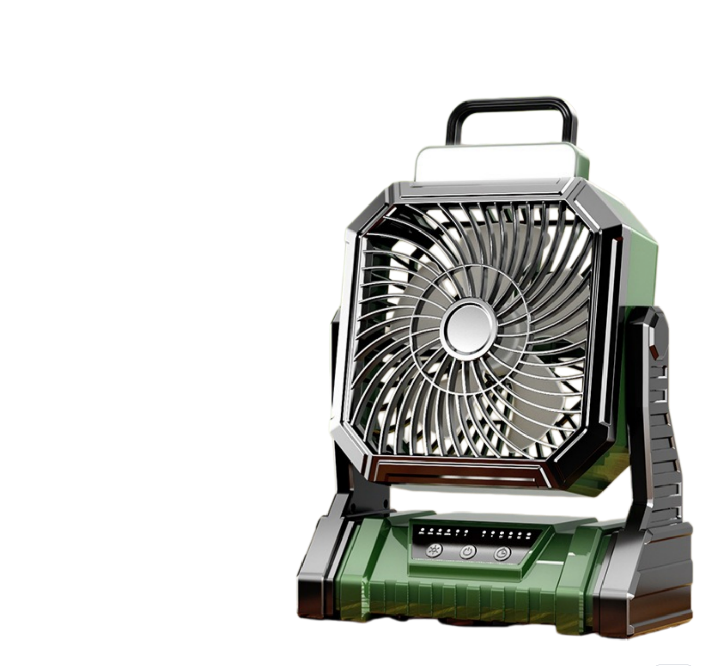 Rechargeable Camping Fan with LED Light