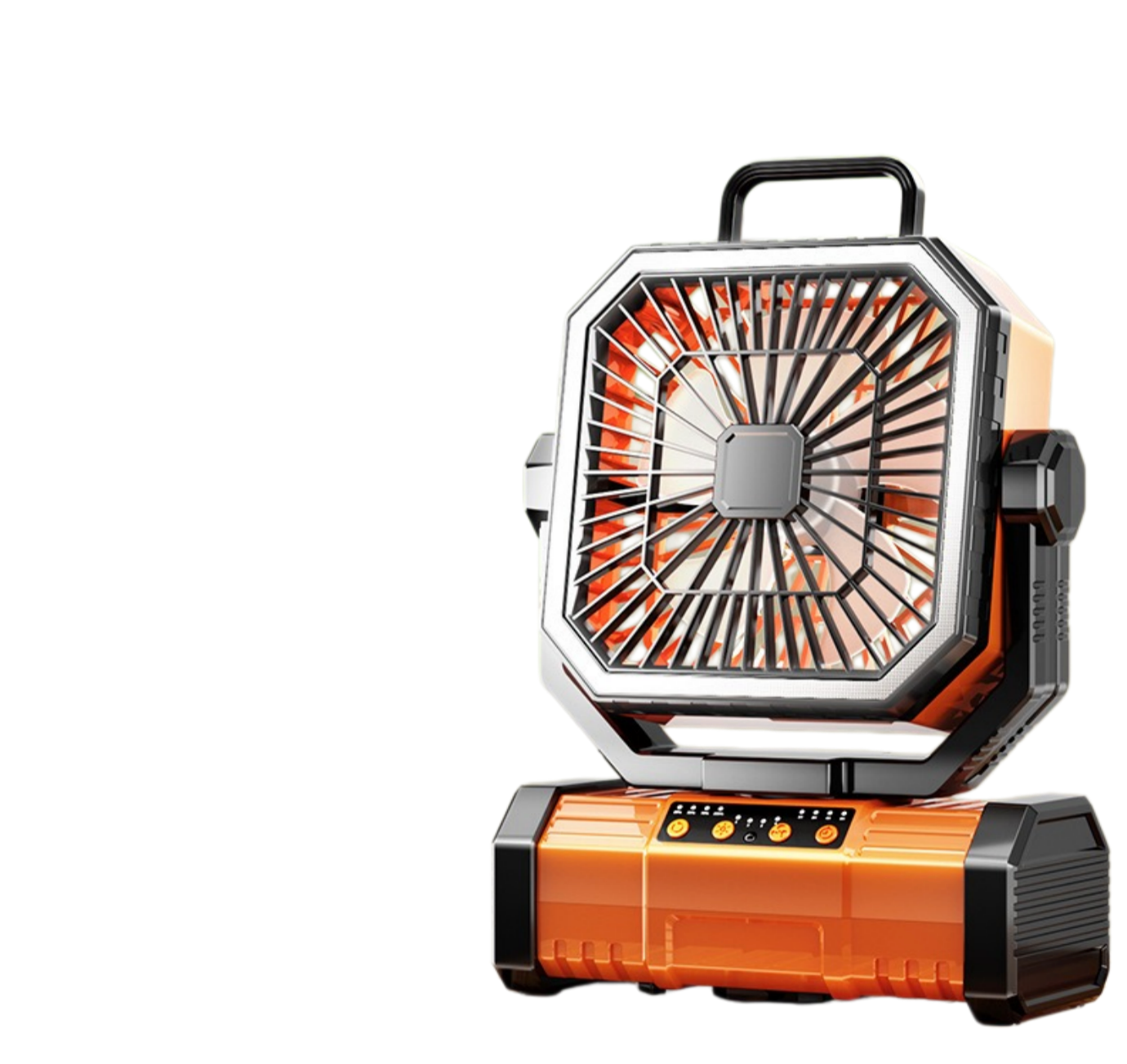 Rechargeable Camping Fan with LED Light