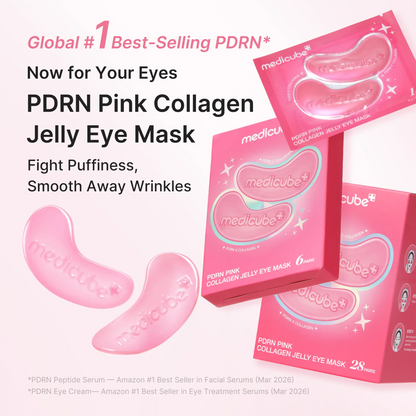 Pink Collagen Jelly Eye Mask | Hydrogel Eye Patches with PDRN