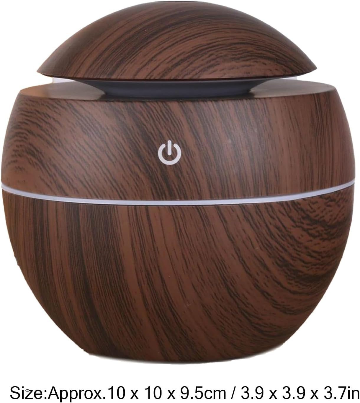 Wood Grain Mini Humidifier, Portable Compact Design for Home Bedroom