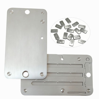 BIP39 Stainless Steel Mnemonic Seed Plate 12/24 Words