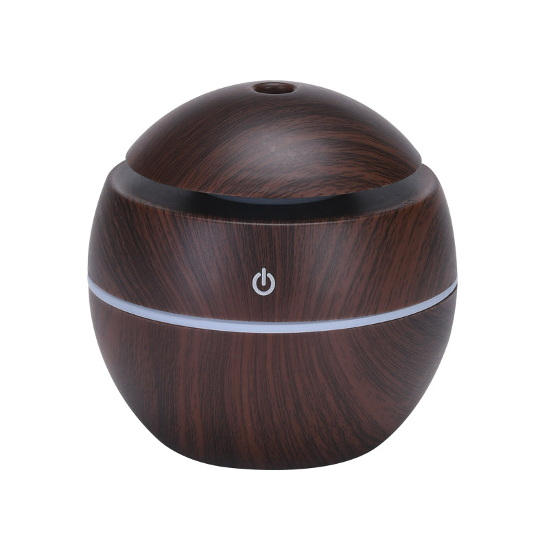 Wood Grain Mini Humidifier, Portable Compact Design for Home Bedroom