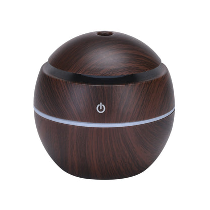 Wood Grain Mini Humidifier, Portable Compact Design for Home Bedroom