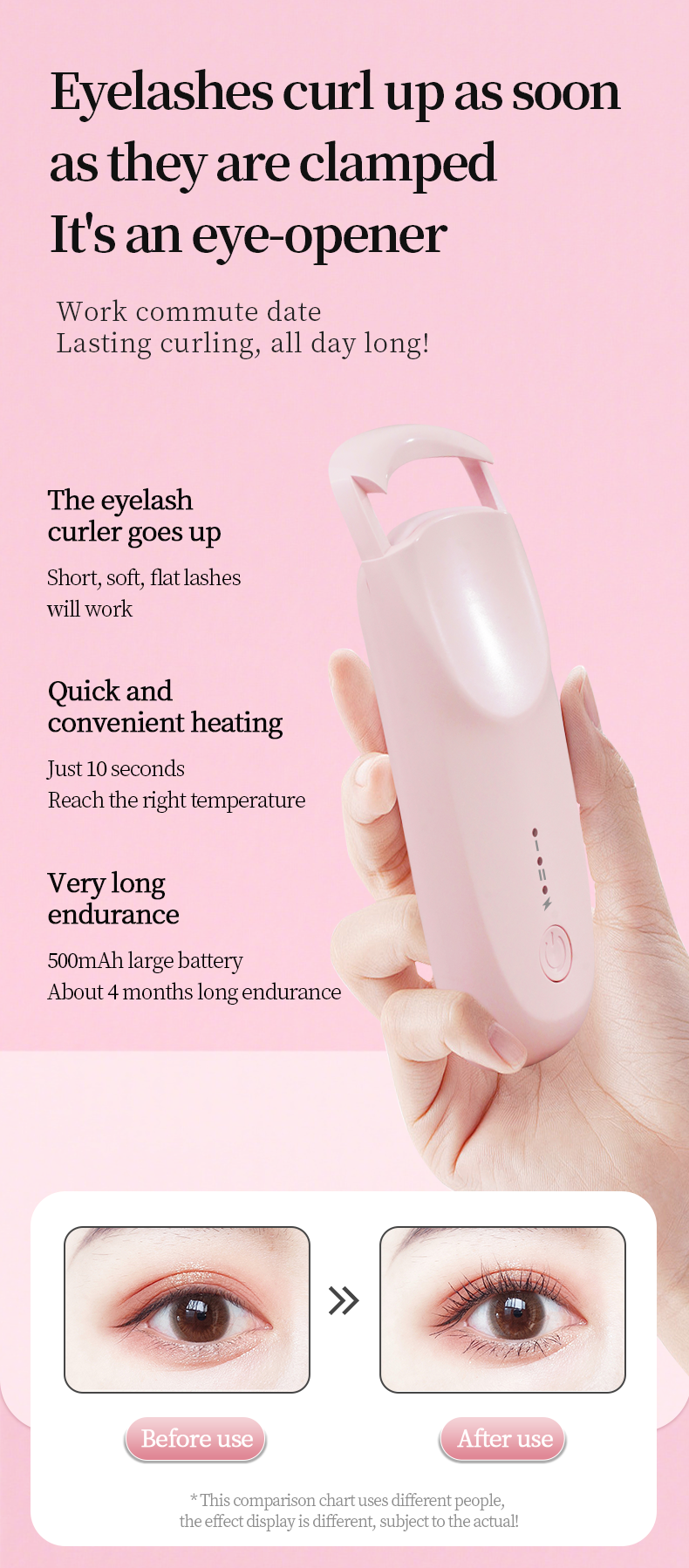 Digital Display Heated Eyelash Curler 2