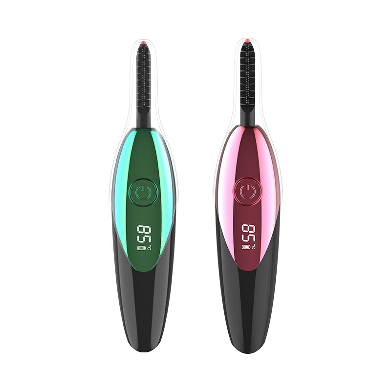 Digital display electric eyelash ironing device