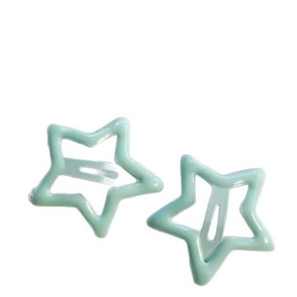 3CM 100Pcs Cute Star Bangs Clips, Fashion Hair Accessories