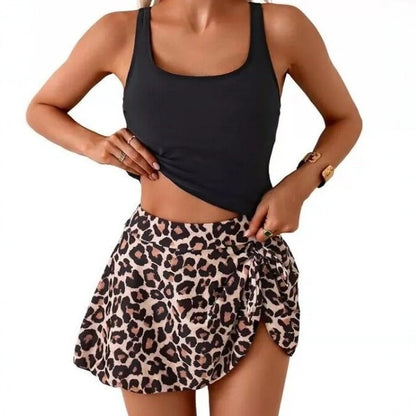 Floral Skirted Two-piece Swimsuit for Women