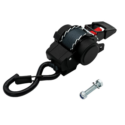 Retractable Ratchet Straps- Medium Duty Self Retracting Tie Down Straps for Truck, Cargo Trailer