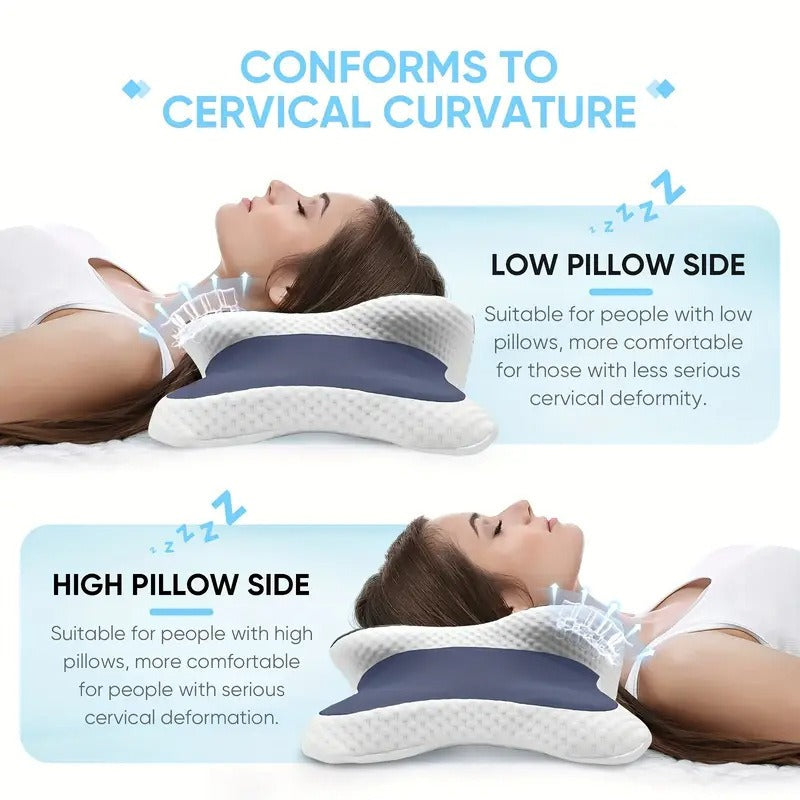 Double-Sided Contoured Neck Pillow