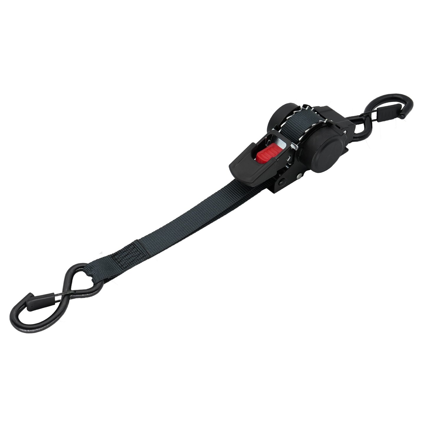 Retractable Ratchet Straps- Medium Duty Self Retracting Tie Down Straps for Truck, Cargo Trailer