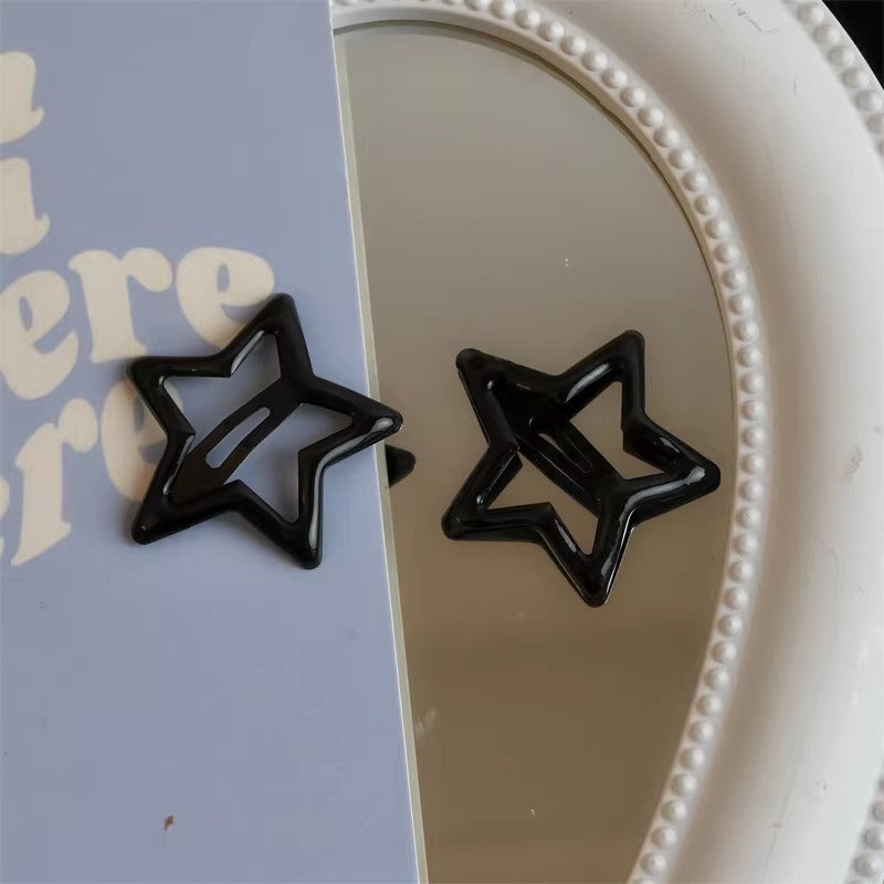3CM 100Pcs Cute Star Bangs Clips, Fashion Hair Accessories